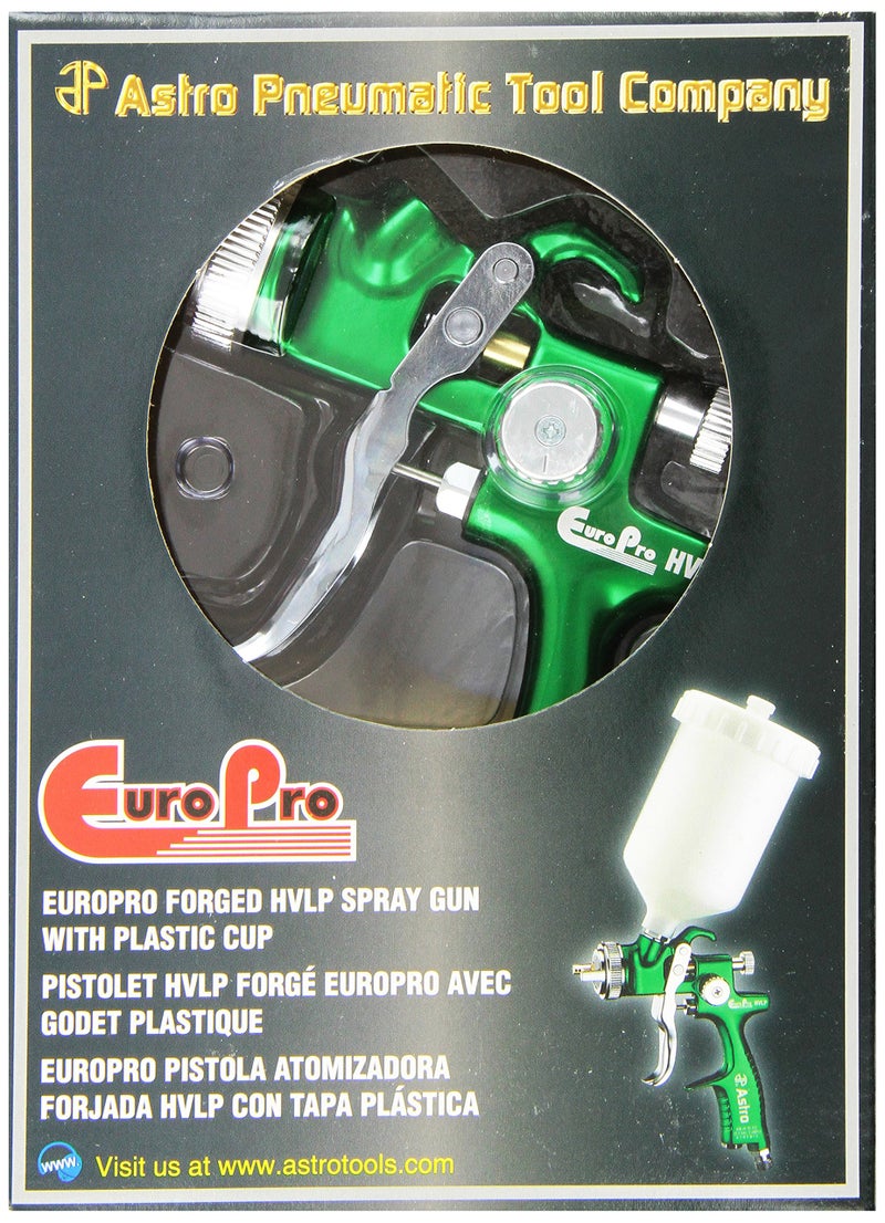 Astro EUROHV103 EuroPro Forged HVLP Spray Gun with 1.3mm Nozzle and Plastic Cup